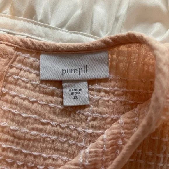 Pure Jill Pick Stitch Kimono Style Boxy Tee, XL - Picture 4 of 8